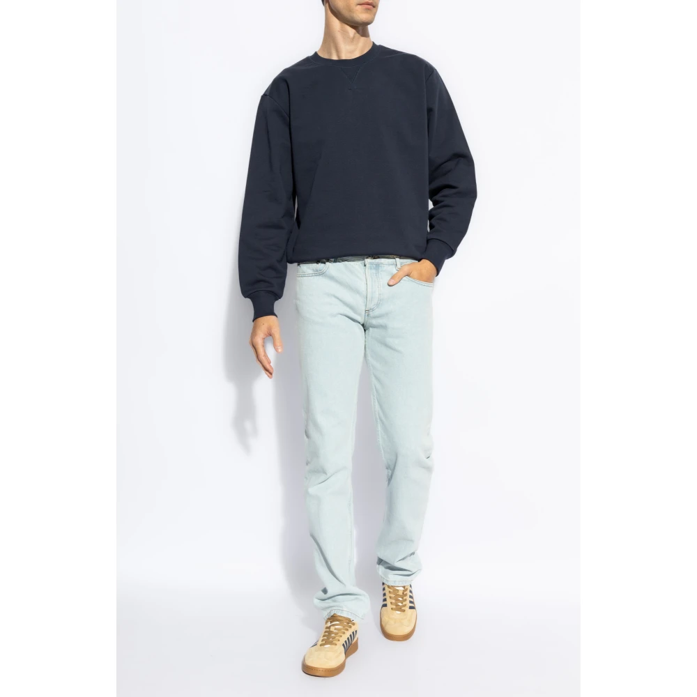 A.p.c. Sweatshirt `Tab` Blue Heren