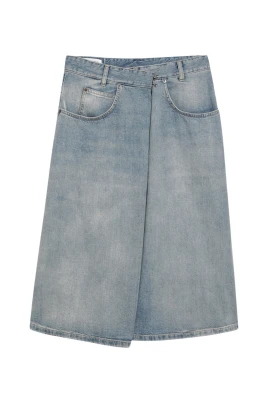 Omslagskjol i denim