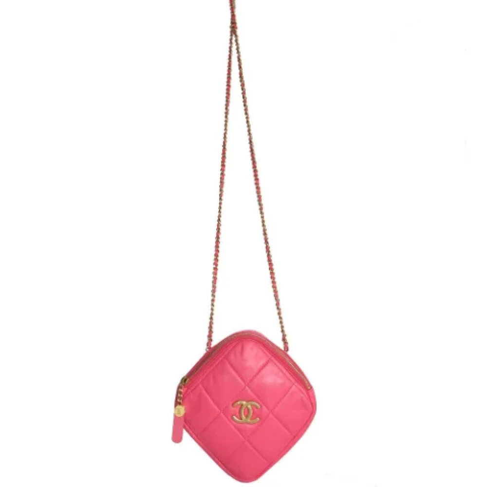 Chanel Vintage Pre-owned Leather shoulder-bags Pink Dames