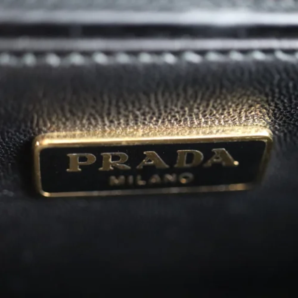 Prada Vintage Pre-owned Leather prada-bags Black Dames