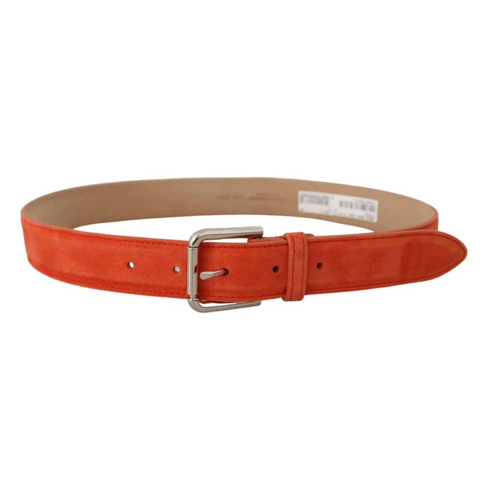 Dolce & Gabbana Oranje Suède Riem met Logogesp Orange Dames