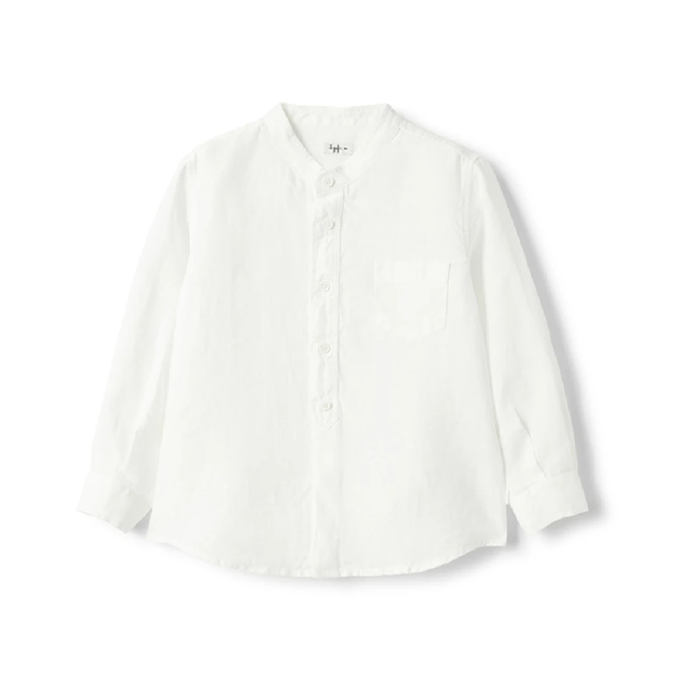 Il Gufo Unisex White Stylish Junior Clothing Shirts