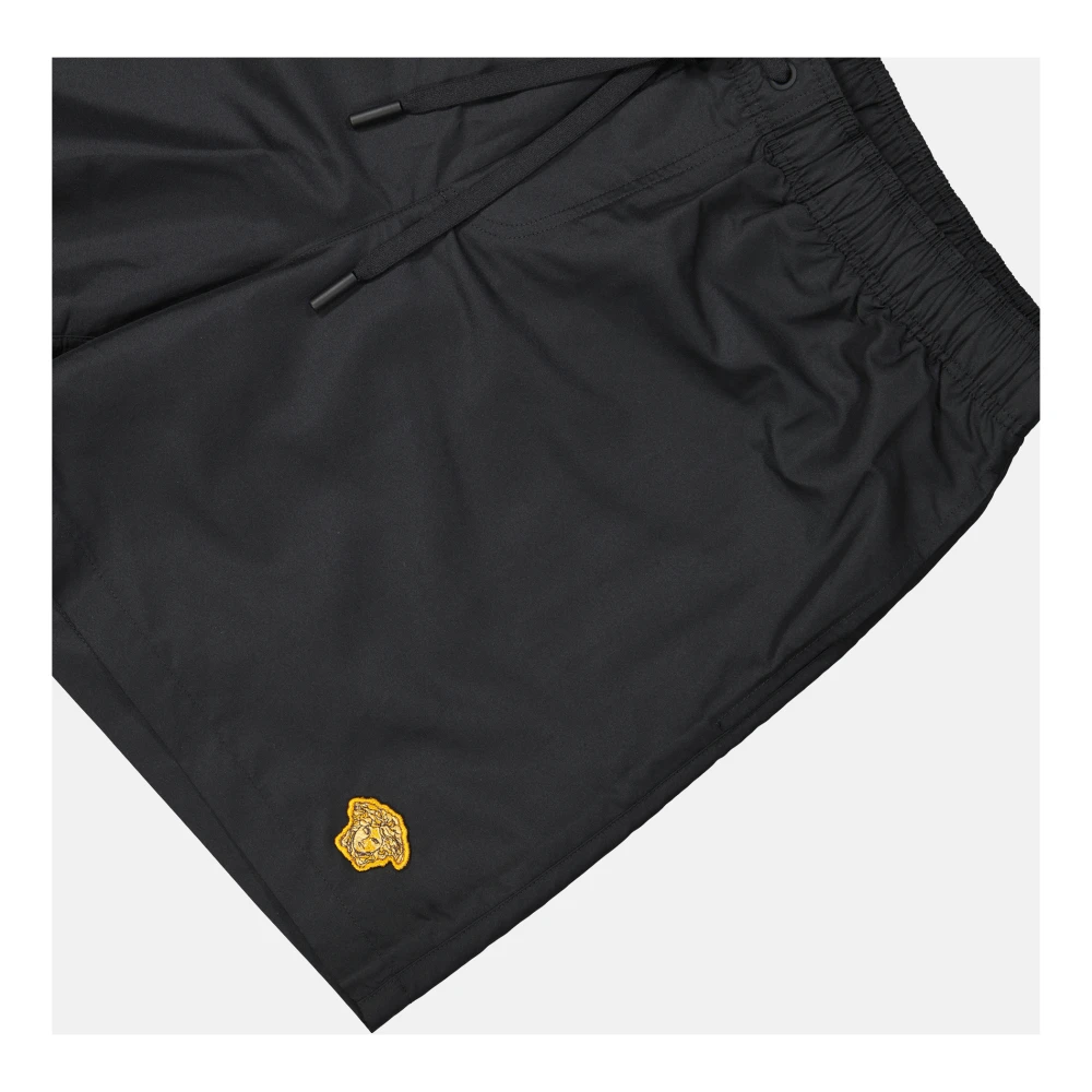Versace Medusa Zwembroek Zwart Mesh Voering Black Heren