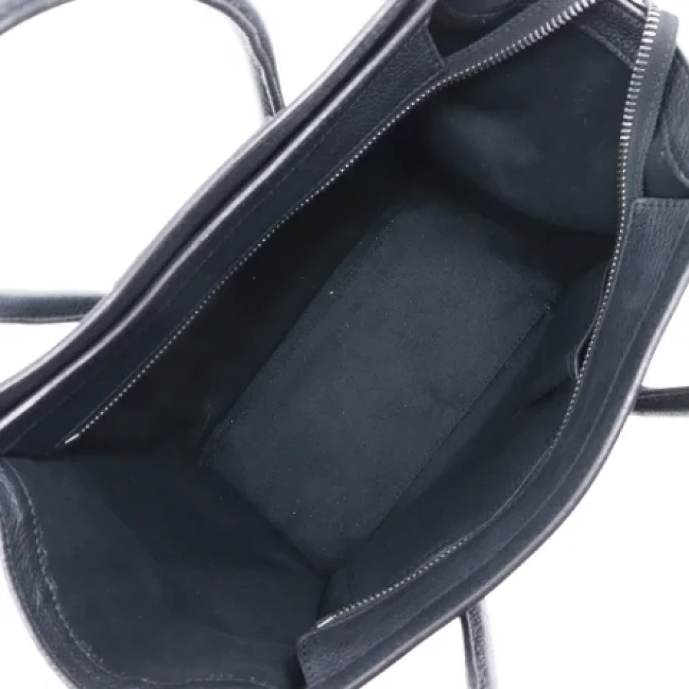Celine Vintage Pre-owned Leather handbags Black Dames