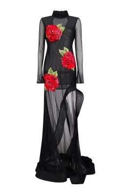 Abito Tulle Ricamato