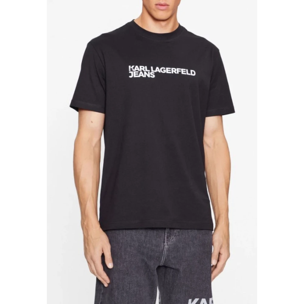 Karl Lagerfeld Mannen Reguliere Korte Mouw Tee Black Heren
