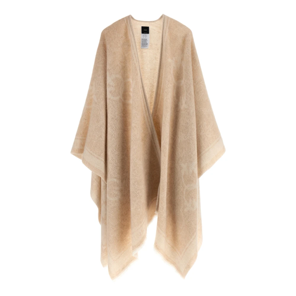 Pinko Women's Beige Croazia Cape - Ponchos - One Size - Jackets