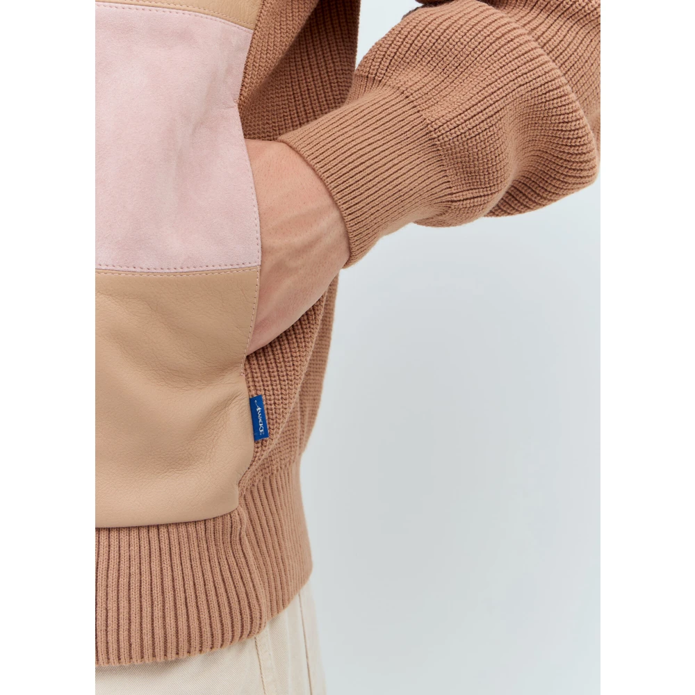 Awake NY Ruitjes Zip Jas Brown Heren