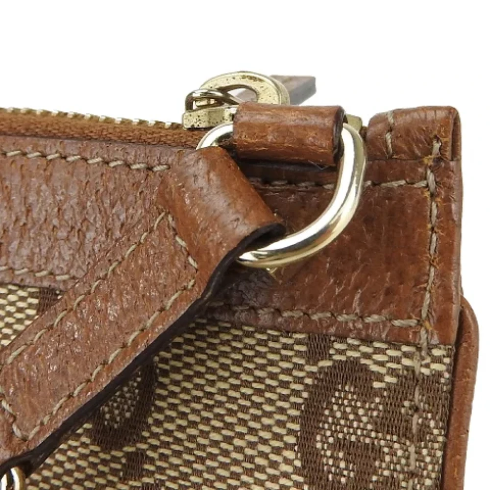 Gucci Vintage Pre-owned Canvas wallets Brown Dames