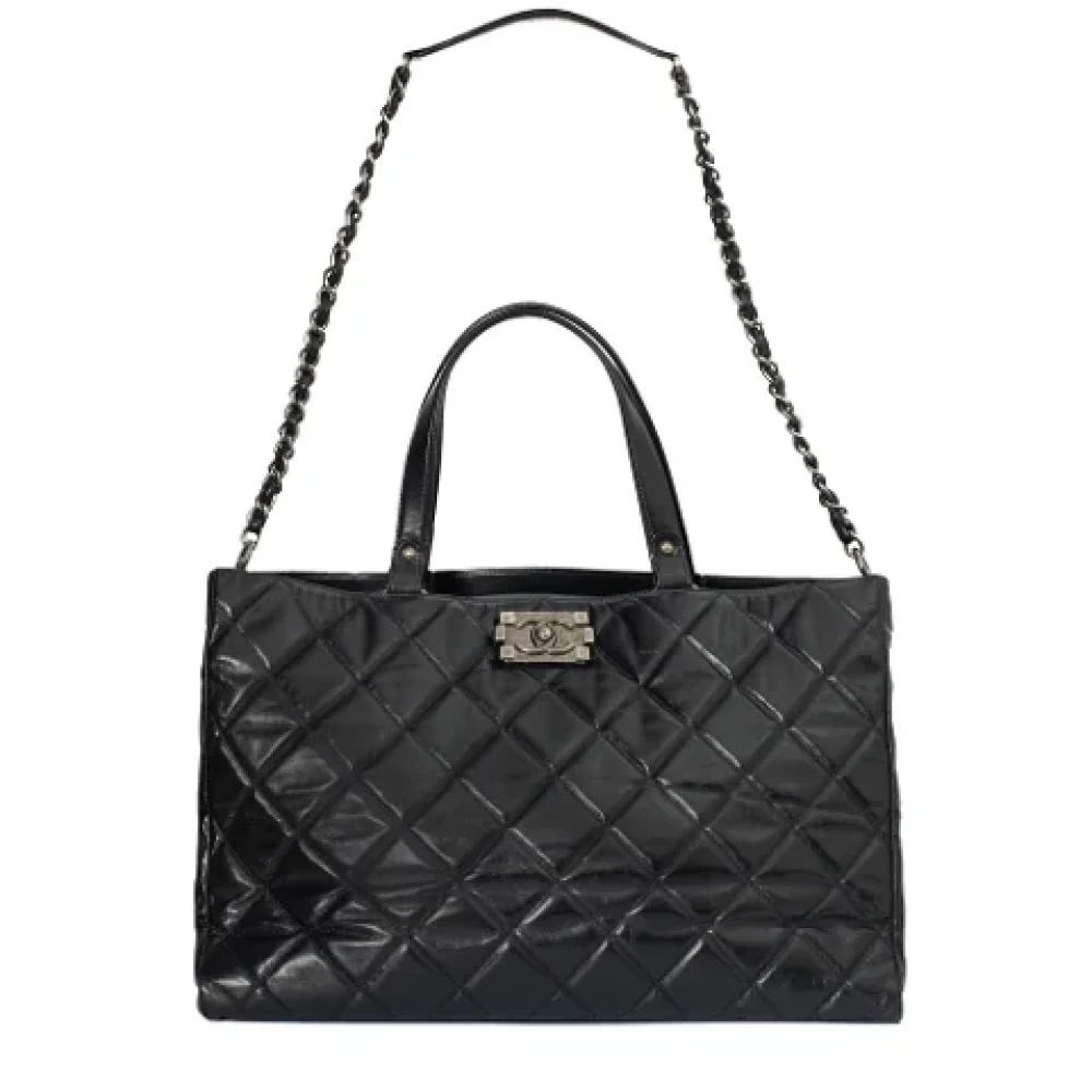 Chanel Vintage Pre-owned Leather chanel-bags Black Dames