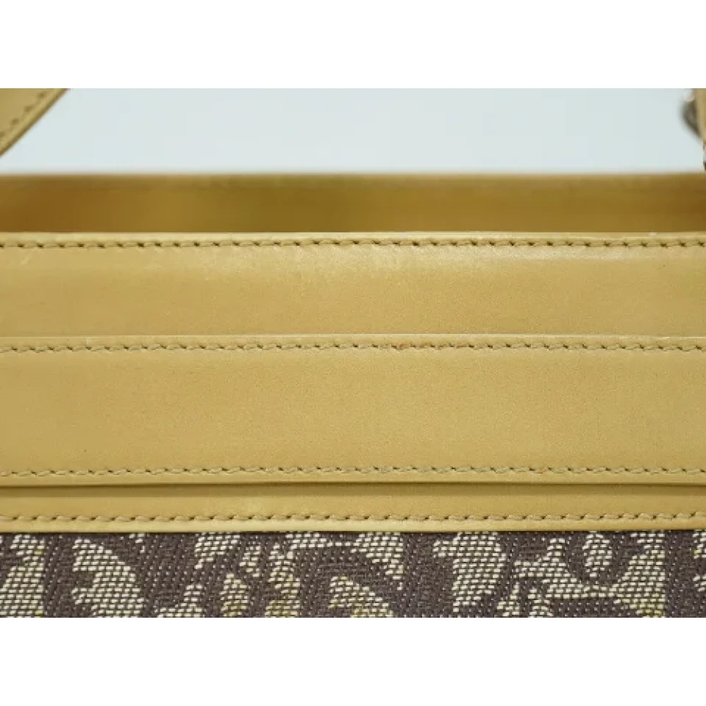Chanel Vintage Pre-owned Canvas chanel-bags Brown Dames