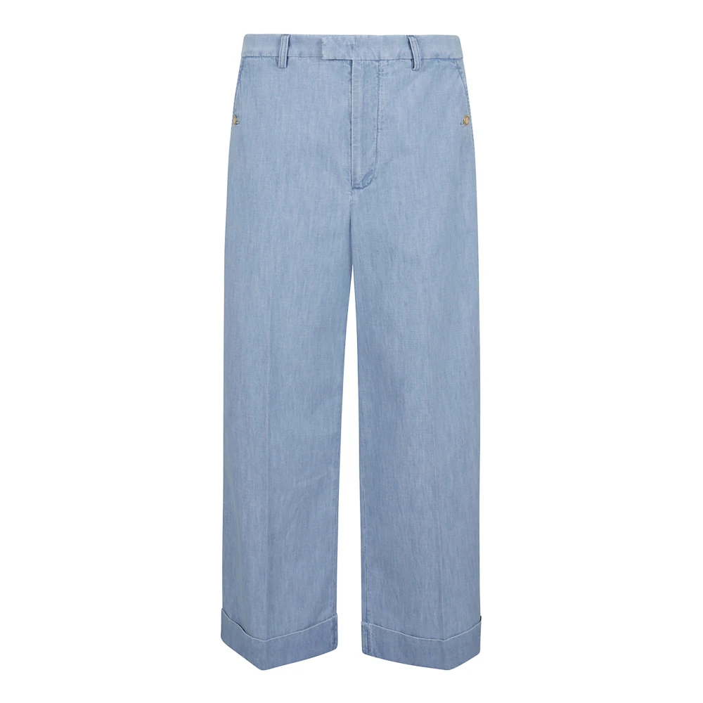 Valentino Garavani Lichtblauwe Denim Broek Blue Heren