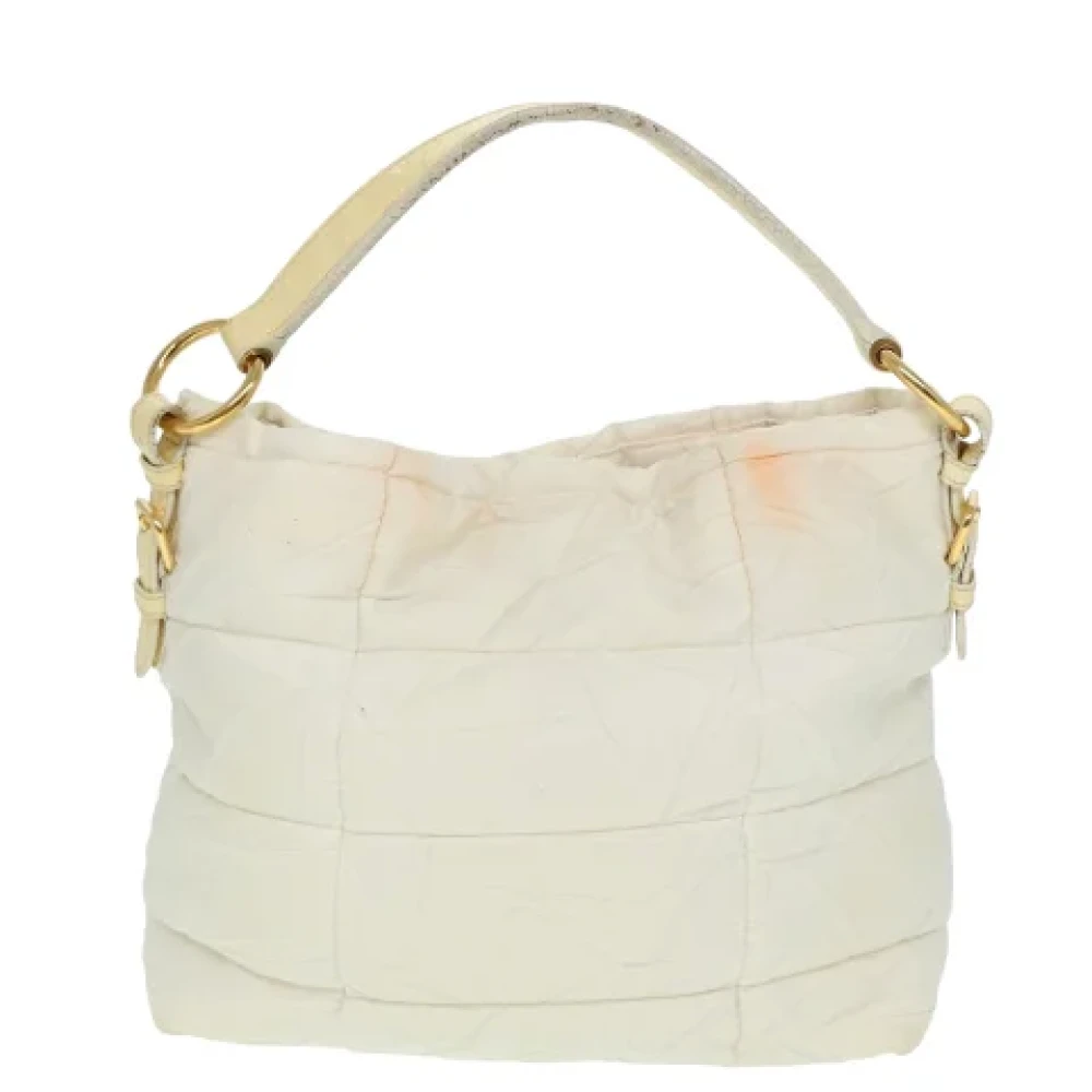 Prada Vintage Pre-owned Nylon prada-bags White Dames