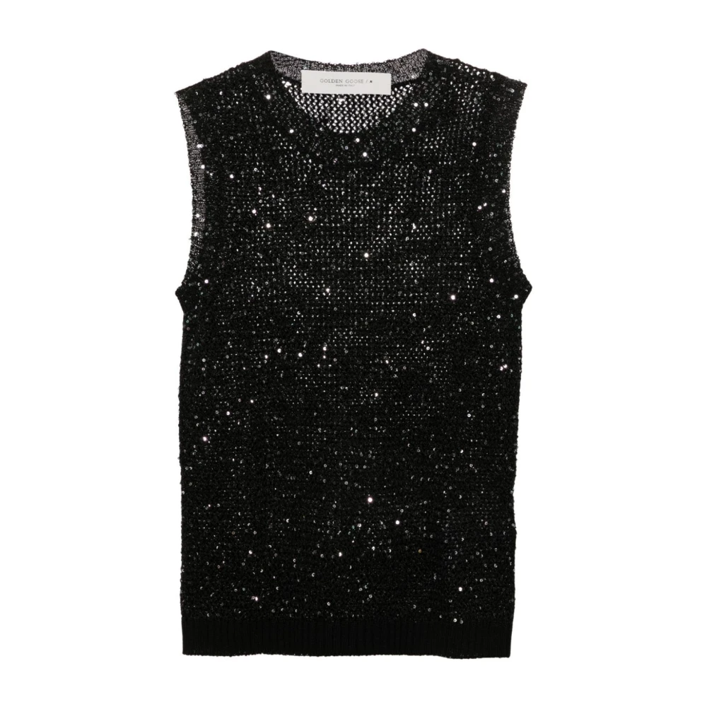 Golden Goose Zwarte TOP voor een stijlvolle uitstraling Black Dames