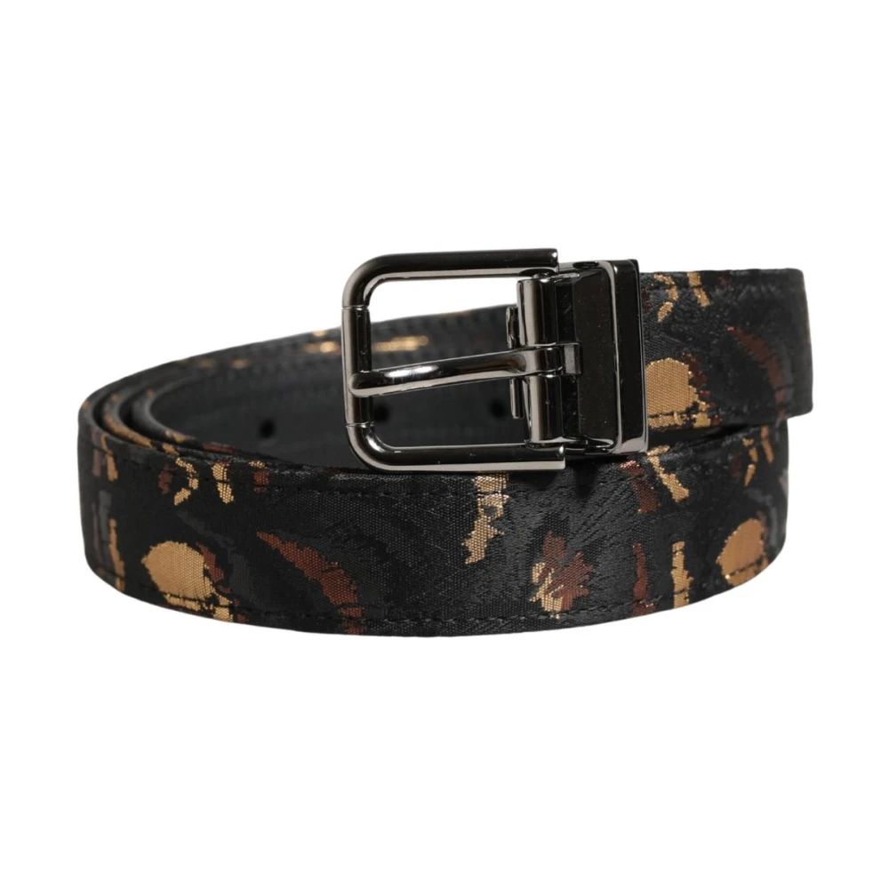 Dolce & Gabbana Women's Jacquard Metal Buckle Belt