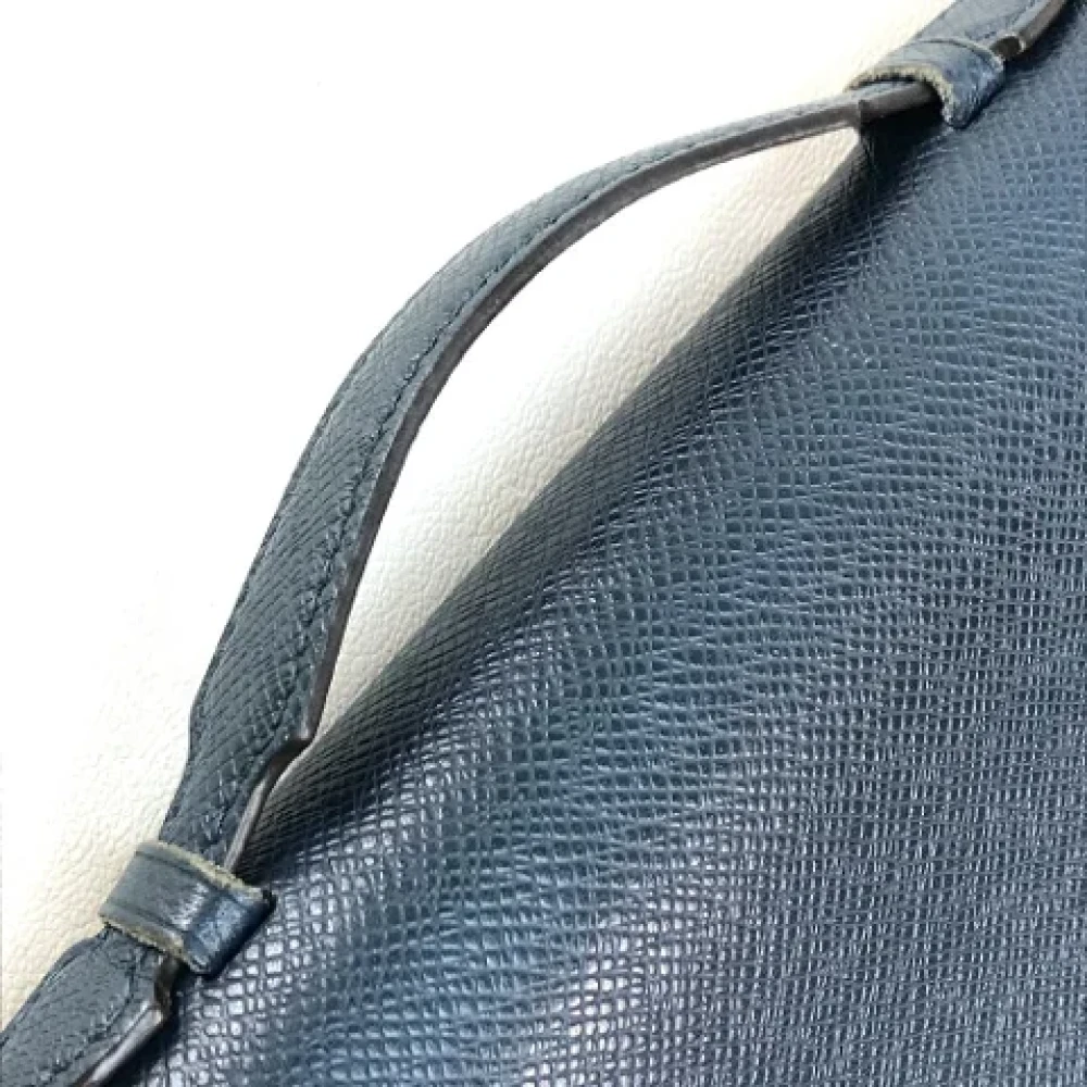 Louis Vuitton Vintage Pre-owned Leather wallets Blue Heren