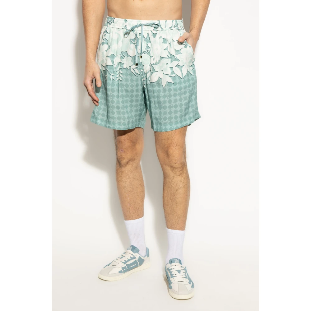 Amiri Bloemenprint shorts Blue Heren