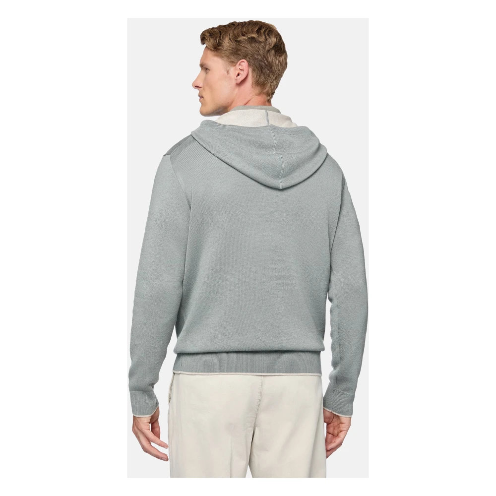 Boggi Milano Hoodie Beige Heren