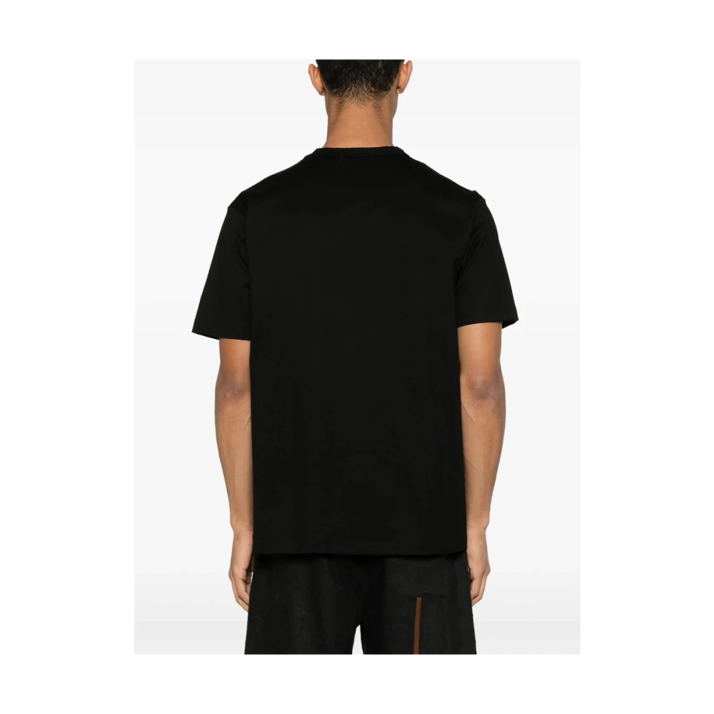 Junya Watanabe Zwart Crew Neck T-shirt Black Heren