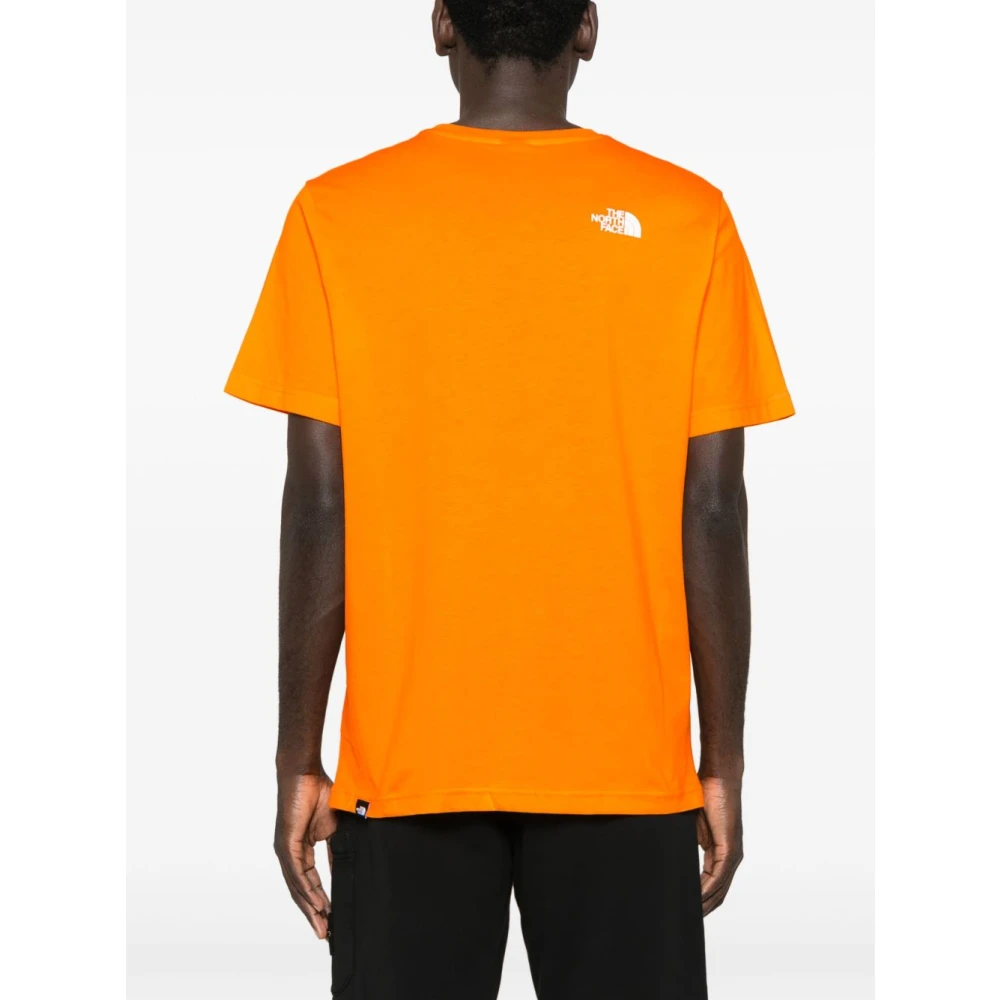 The North Face Oranje T-shirt met logo print Orange Heren