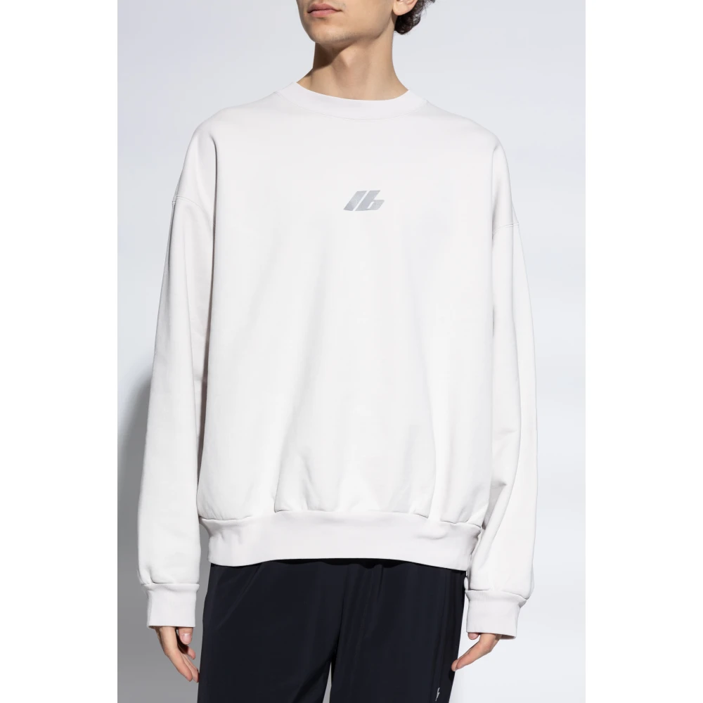 Balenciaga Sweatshirt met bedrukt logo Gray Heren