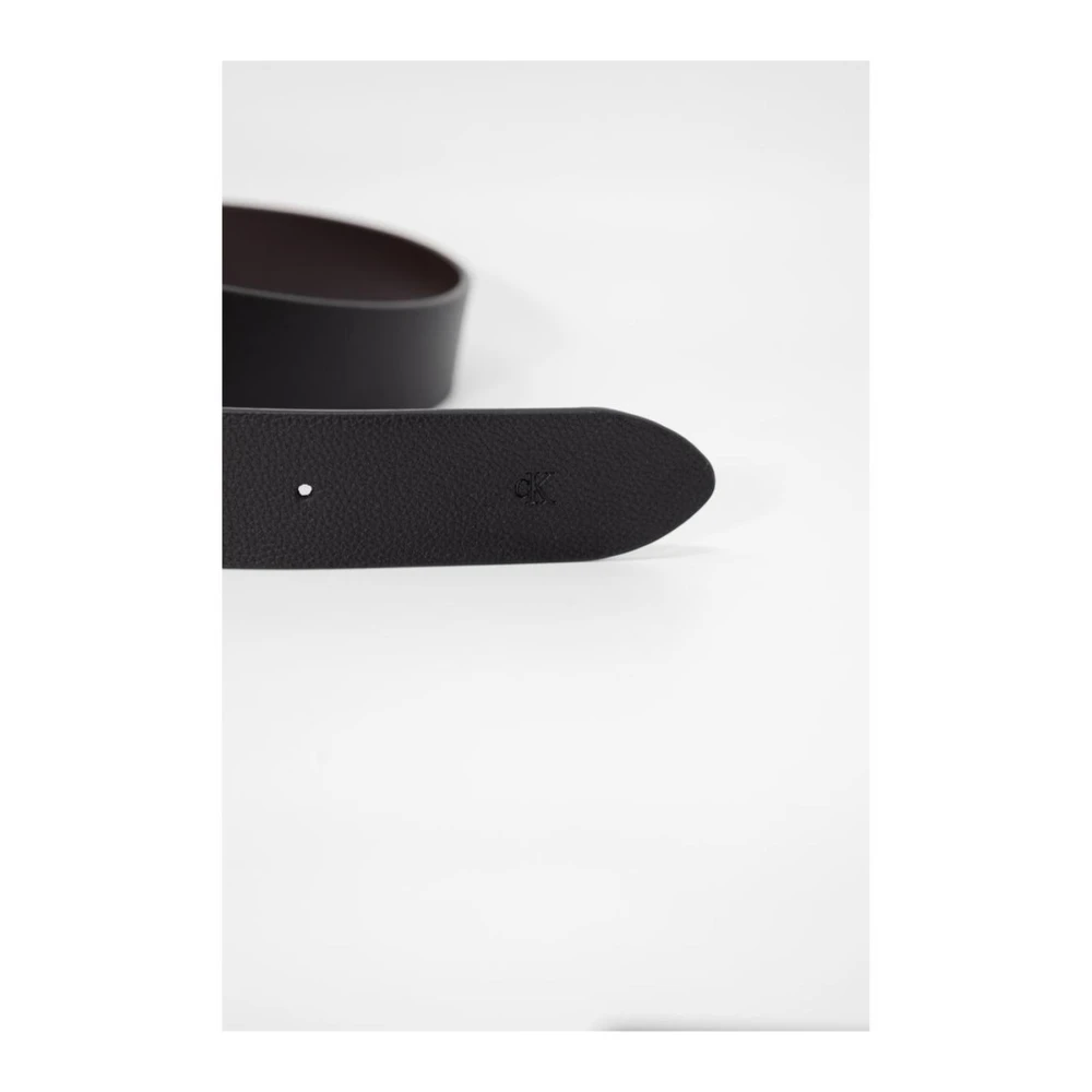 Calvin Klein Bruin Leren Riem Lente Zomer Collectie Brown Heren