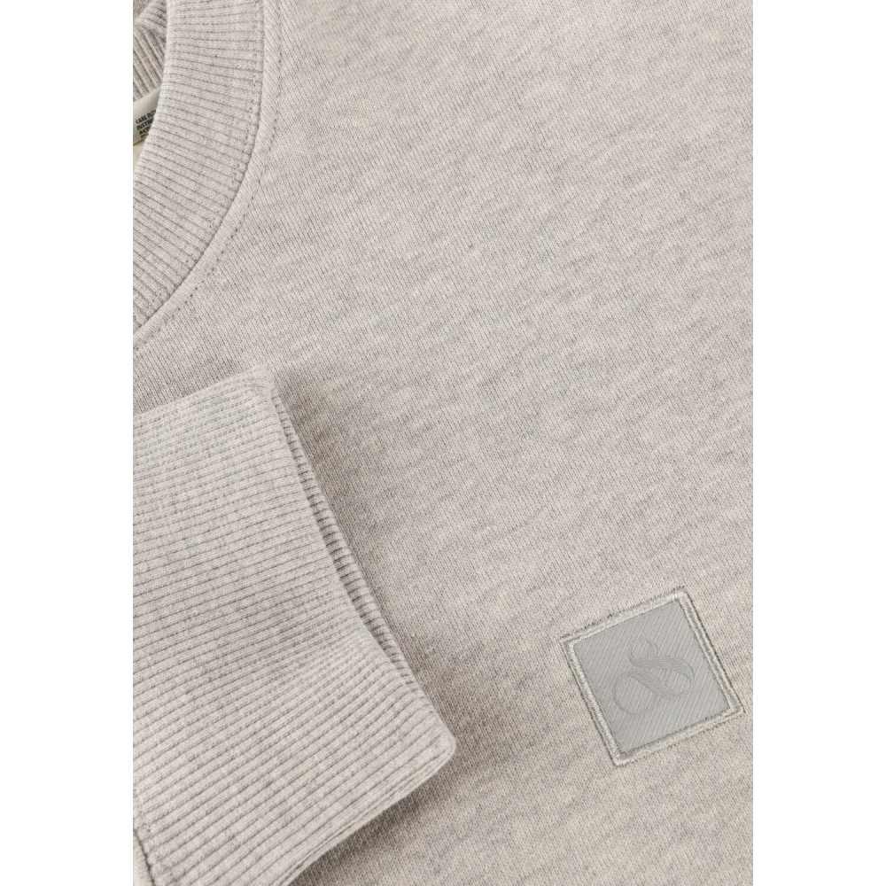 Scotch & Soda Logo Sweatshirt Upgrade Stijlvol Grijs Katoen Gray Heren