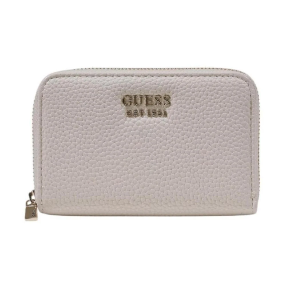 Guess Gewatteerde Portemonnee met Kettingriem Beige Dames