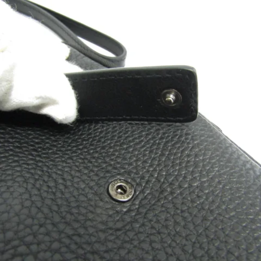 Salvatore Ferragamo Pre-owned Leather pouches Black Dames