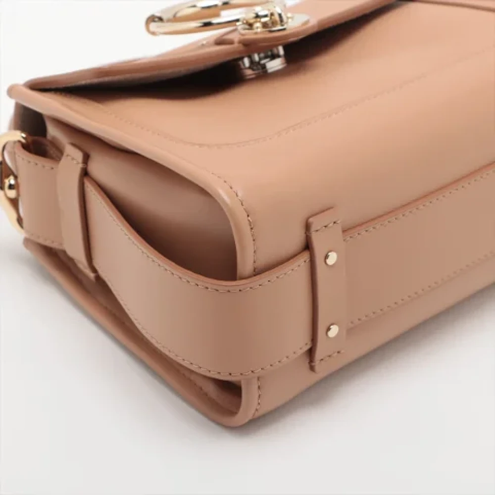 Chloé Pre-owned Leather handbags Beige Dames