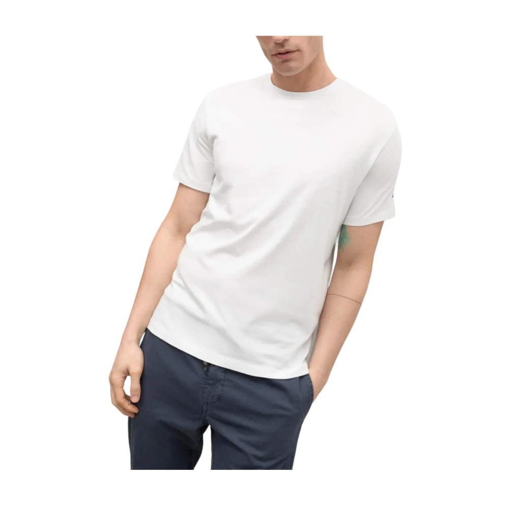 Ecoalf Wit Heren Klassieke Ronde Hals T-shirt White Heren