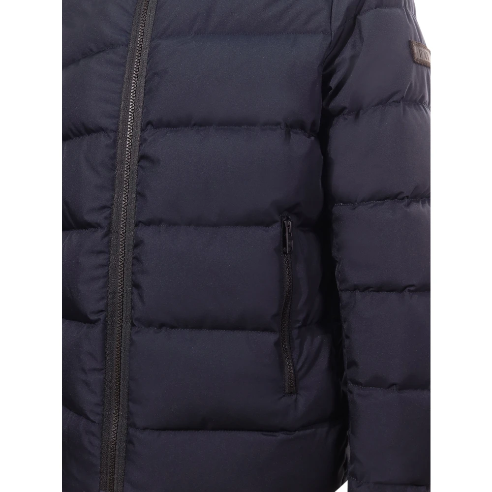 Fay Blauwe Hoodie met Ritssluiting Blue Heren
