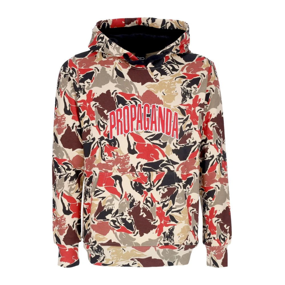 Propaganda College Hoodie met All Over Print Multicolor Heren