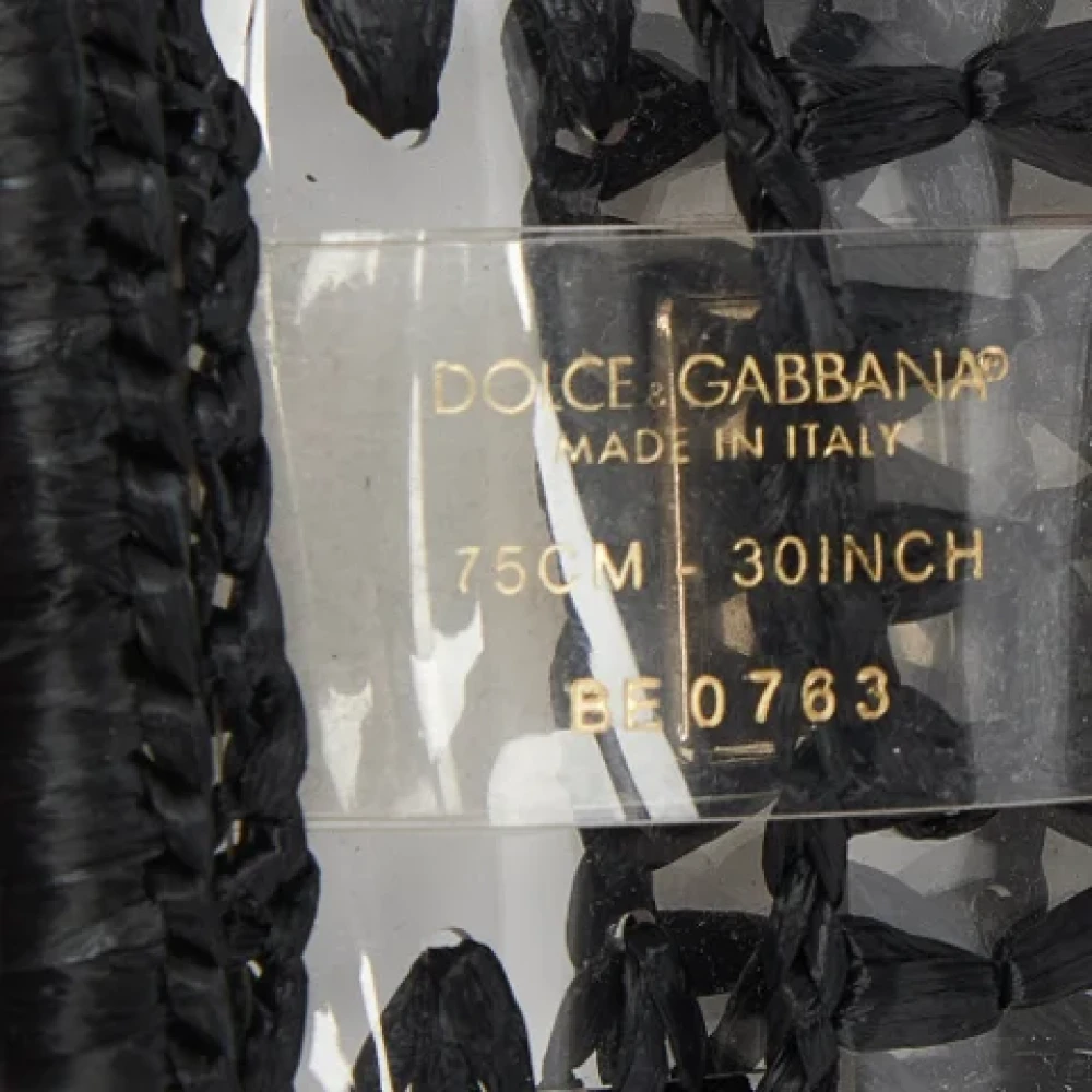 Dolce & Gabbana Pre-owned Fabric belts White Dames