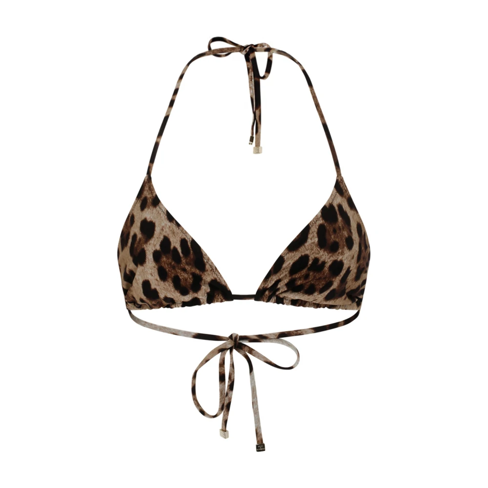 Dolce & Gabbana LEO NEW Bikini Strandkleding Collectie Brown Dames