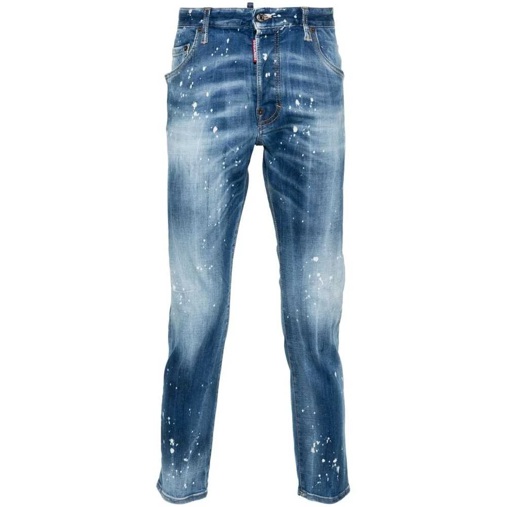 Dsquared2 Spetter Skinny Jeans Blue Heren