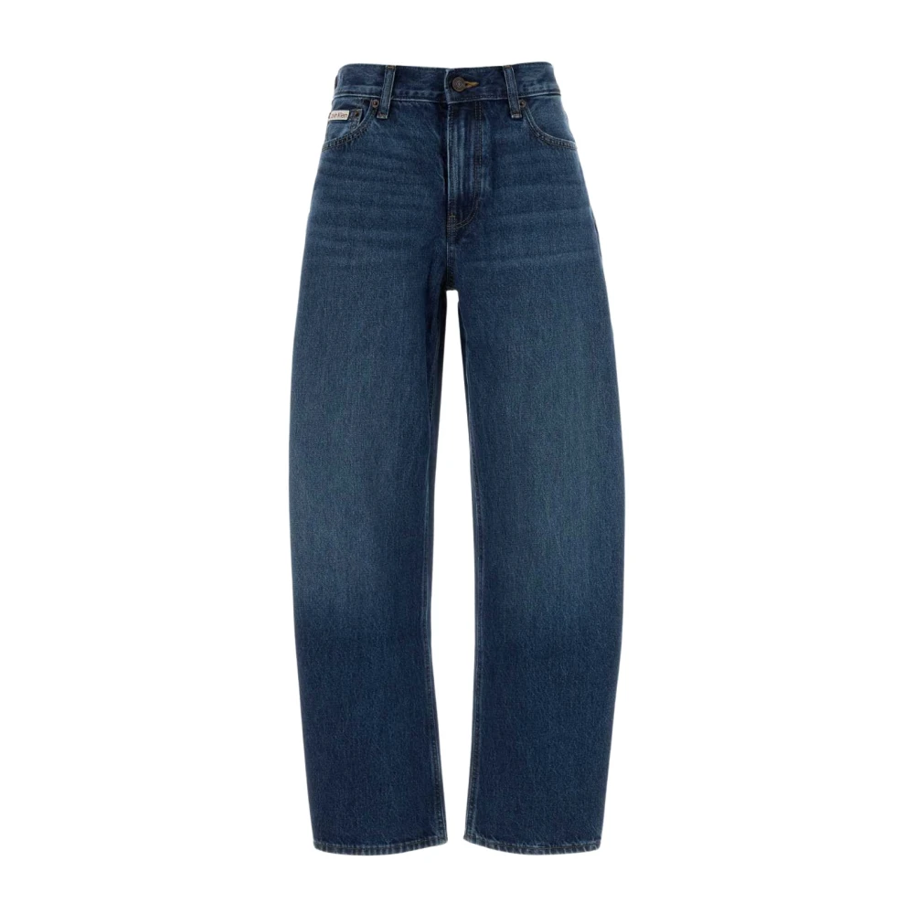 Calvin Klein Blue Relaxed Barrel Jeans - Female - Wide Jeans - W27 - Jeans