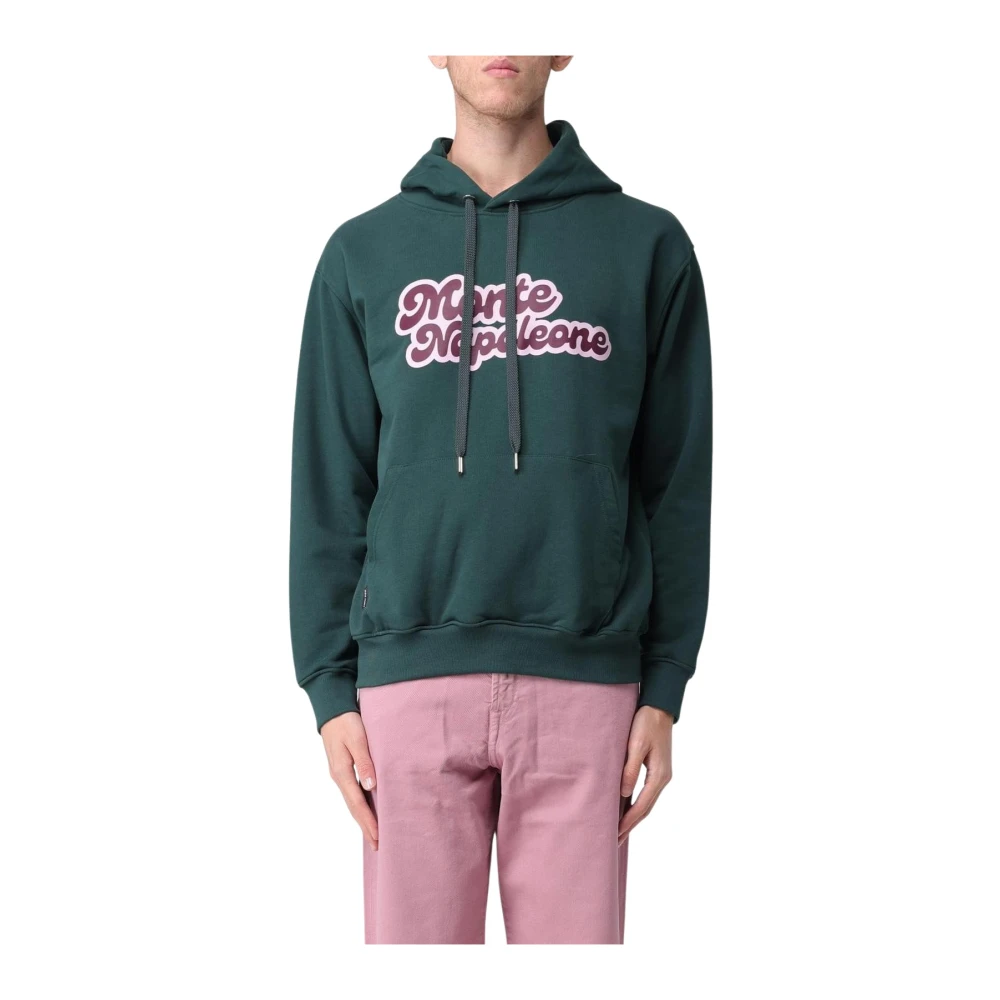 Family First Men's Green Hoodie Sweatshirt Monte Napoleone Medium