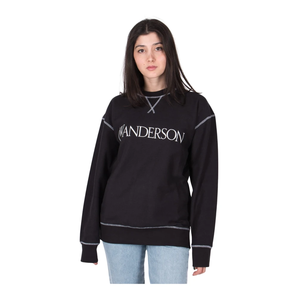 Jw Anderson Women's Black Cozy Training Shirt