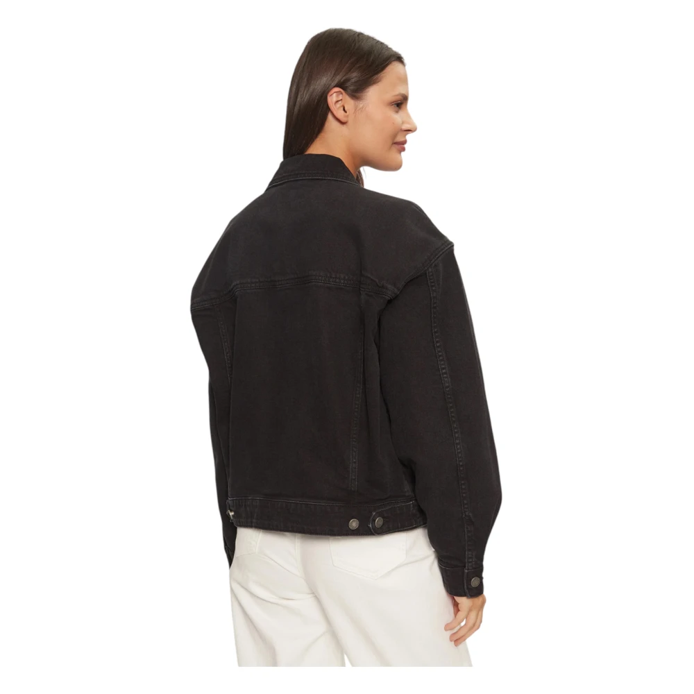 Guess Biologisch Katoenen Jassen en Blazers Black Dames