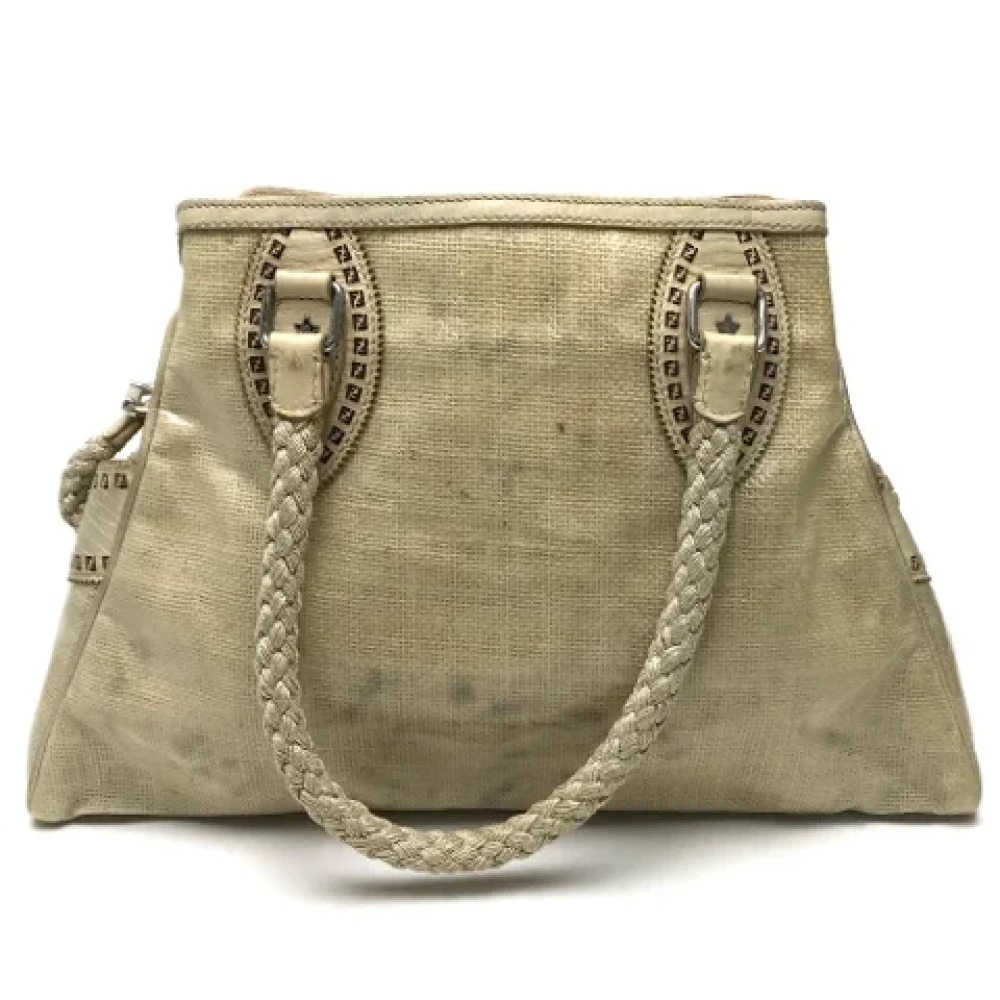 Fendi Vintage Pre-owned Fabric fendi-bags Beige Dames