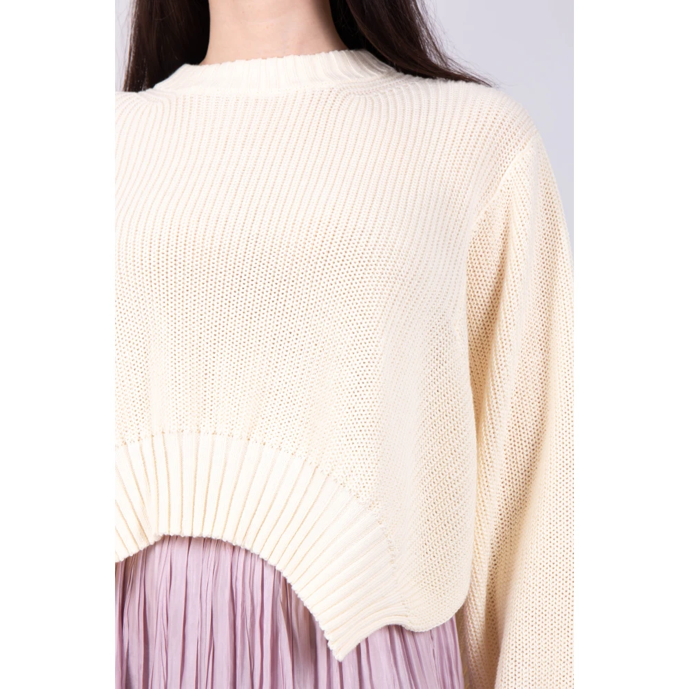 Roberto Collina Natuurlijke Pullover Sweater Beige Dames