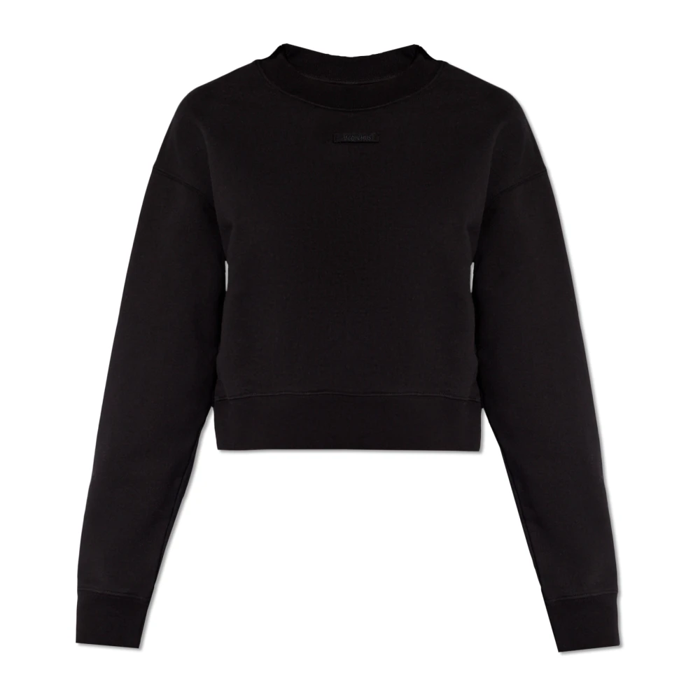 Jacquemus Sweatshirt met logo Black Dames