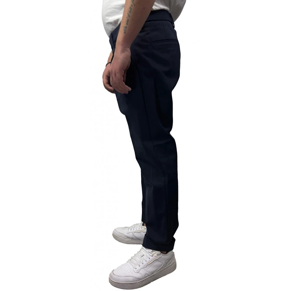 Michael Coal Elegante Stretchy Polyester Broek Blue Heren
