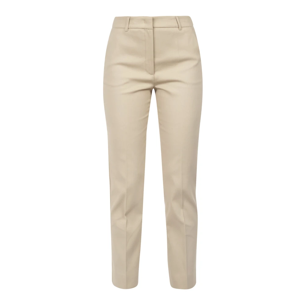 Max Mara Weekend Gabardine Straight Leg Broek Beige Dames