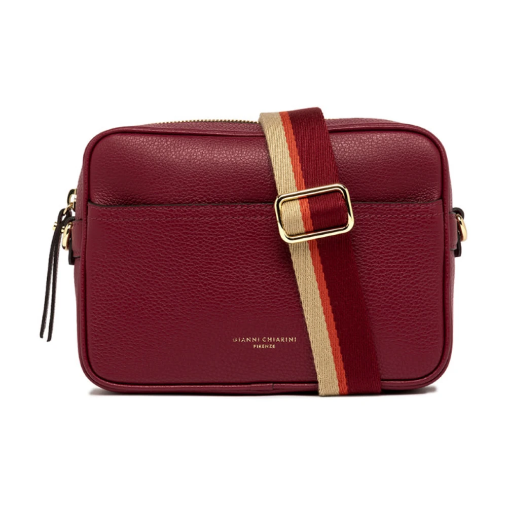 Gianni Chiarini Bordeaux Schoudertas Elegante Stijl Brown Dames