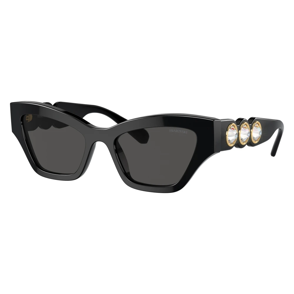 Swarovski Sk6021 Sunglasses - Unisex - Sunglasses - Black - 53 Mm - Accessories