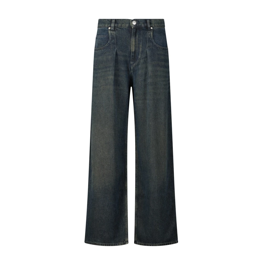 Isabel Marant Women's Blue Wide Jeans, 2XS, Wide Jeans