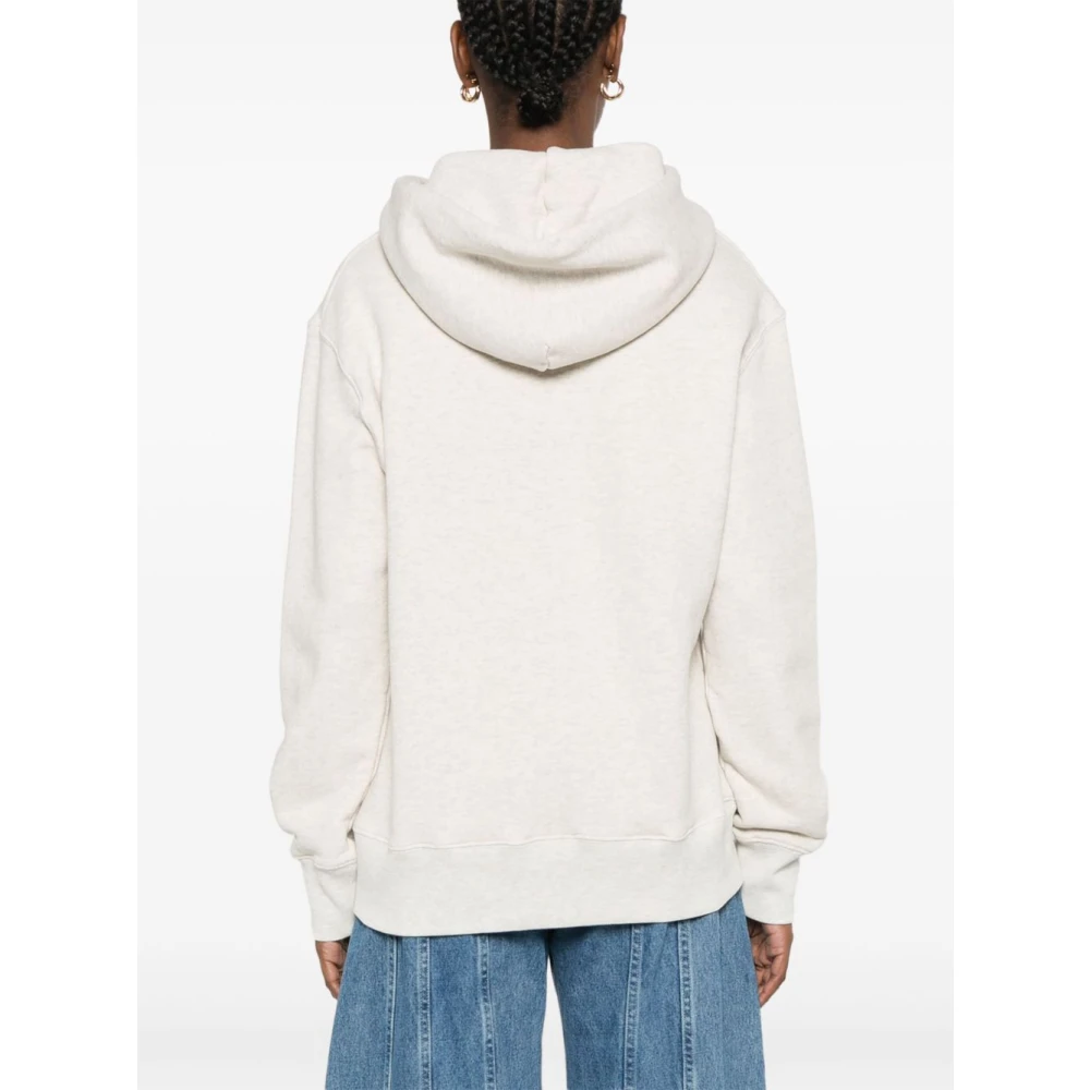 Autry Lichtgrijze Hoodie met Geribbelde Zoom en Manchetten Gray Dames