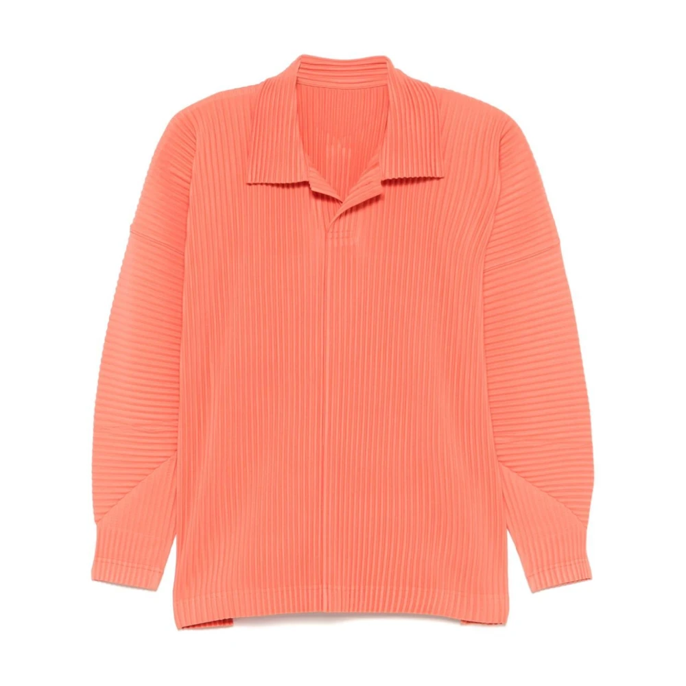 Issey Miyake Oktober Polo Shirt Orange Heren
